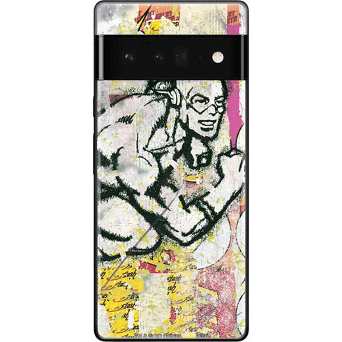 DC Comics The Flash Retro Abstract Running Pose Google Pixel 6 Pro Skin